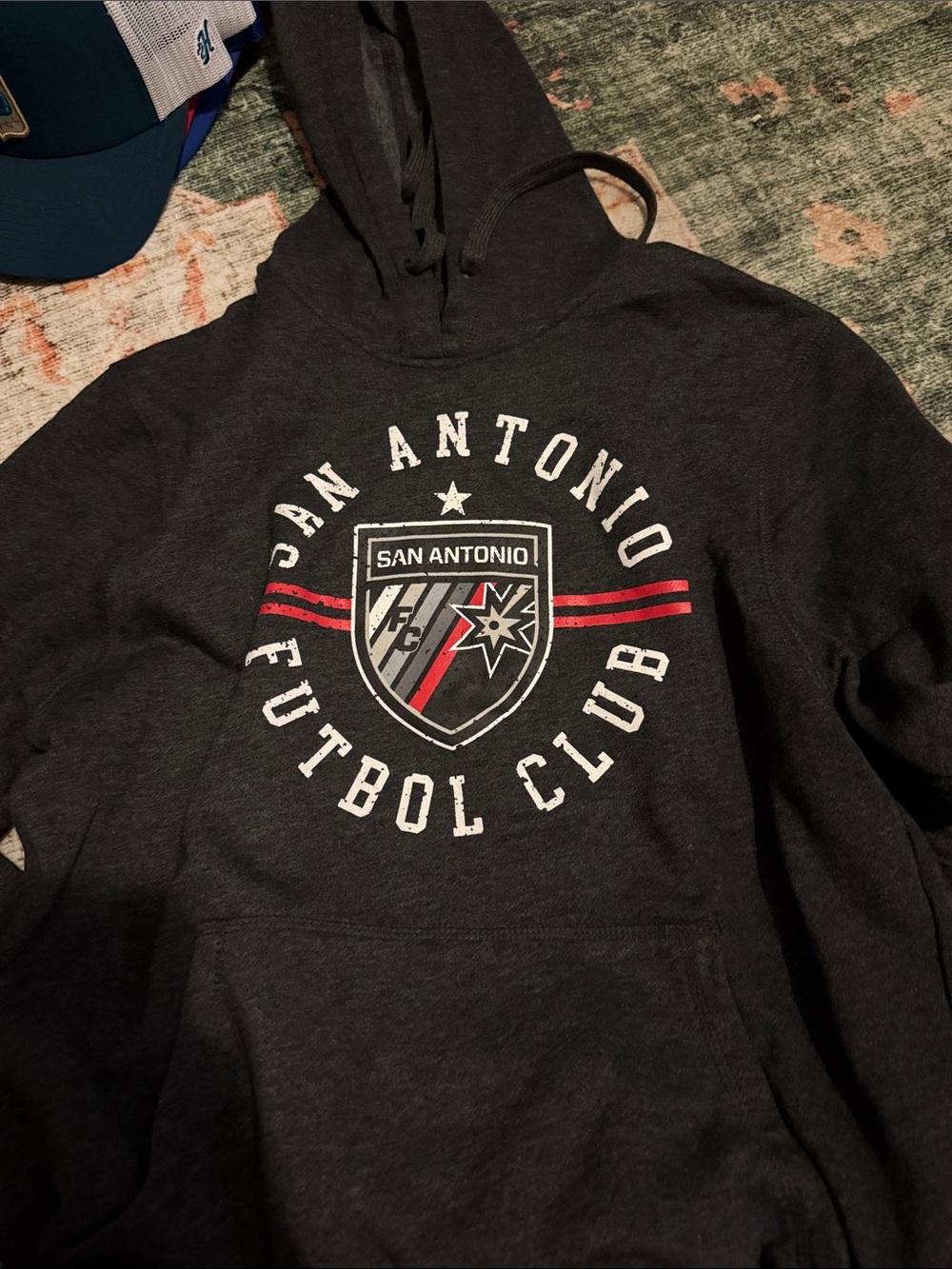 San Antonio Futbol Club Men's Charcoal Hooded Sweatshirt